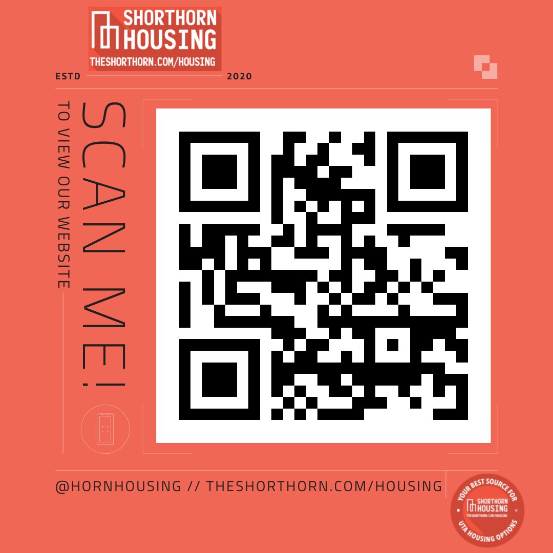 HornHousing's tweet photo. π¨ Beware - scanning this QR code will make your search for housing extremely easy and convenient π¨
#uta #utarlington #utaoffcampus #utaoffcampushousing #utanursing #utaengineering #uta23 #uta24 #uta25 #uta26 https://t.co/yxuDJn54bz