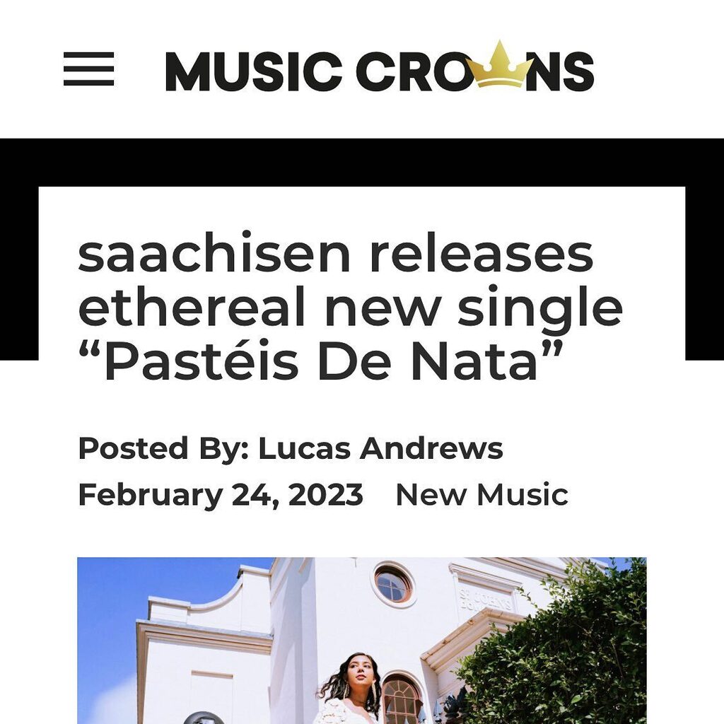 Huge thank you <a href="/musiccrowns/">Music Crowns</a> for this absolutely lovely article about my new single!! Super happy to see words there like ‘ethereal’ ‘immersive’ and ‘divine’ 🥰 Swipe right for the next in my series of cinnamon logos on pastéis de nata - I think my cro… instagr.am/p/CpKteBBtnu5/
