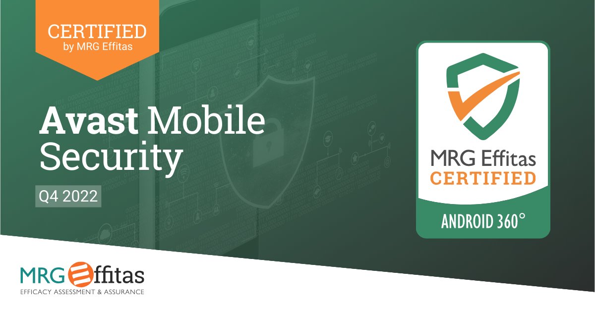 mrgeffitas's tweet image. A great performance from @Avast Mobile Security, receiving the MRG Effitas Android 360° Certification for Q4 2022!  📱🔒

View the report in our test centre: mrg-effitas.com/test-library/

#AndroidSecurity #AVTest #AndroidAV