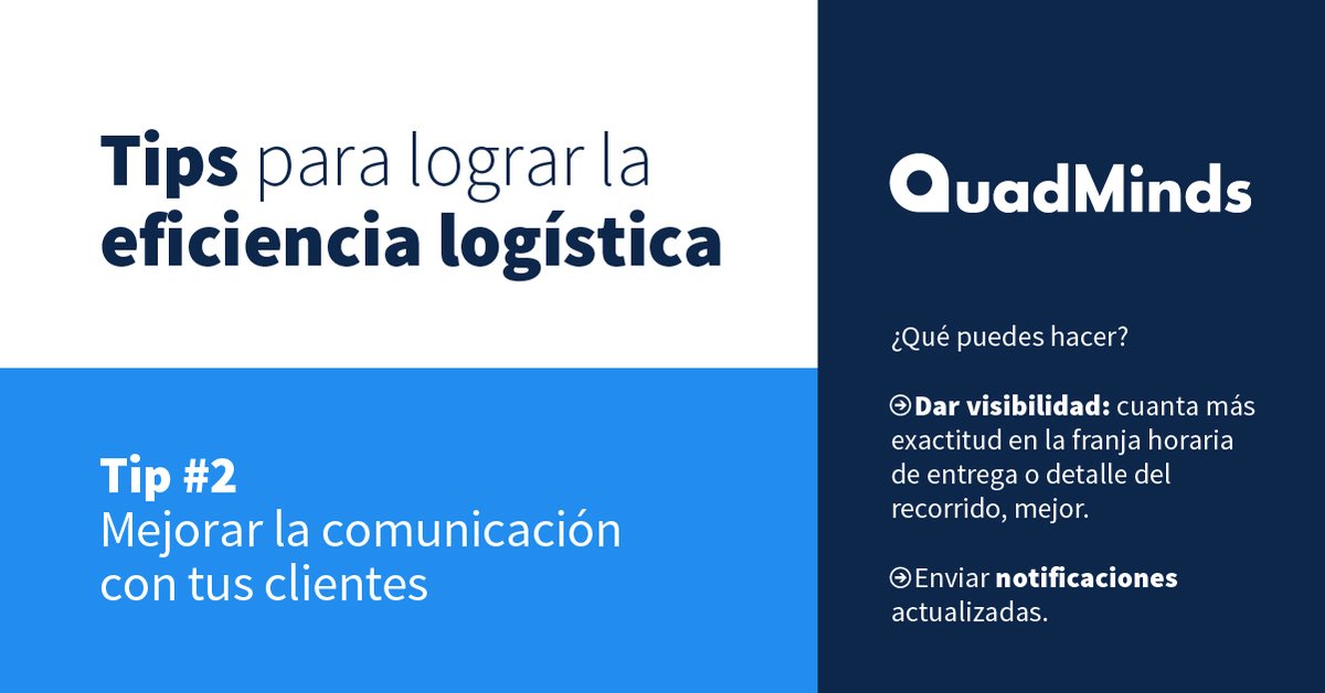 5 tips para profesionalizar tu servicio logístico y pasar al siguiente nivel
2️⃣ Mejorar la comunicación con tus clientes

Sigue estos consejos para saber más o ingresa a nuestro sitio web para conocer cómo funciona nuestra solución 🔗bit.ly/3Jl4Q8q
