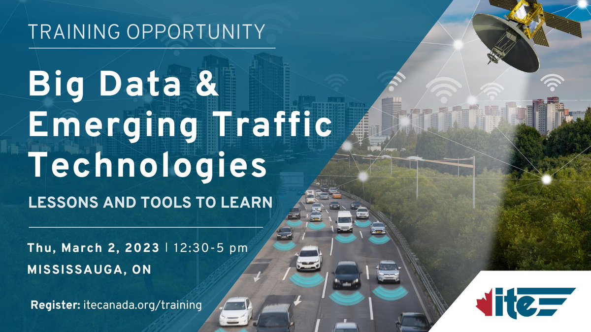 itecanada's tweet photo. 🚨Our in-person #BigData + #EmergingTech workshop is happening this Thursday, 2 in Mississauga! Register today to claim your spot in this #training on how new data sources and technologies can support #transportation decision-making.

✍️ Register at: https://t.co/KHEWXCRsFy https://t.co/V8MM2oaMlk
