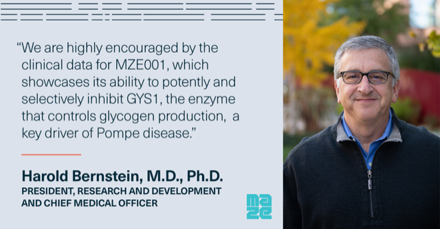 Today at @WORLDSymposia we presented positive data from our first-in-human clinical trial of MZE001 to treat Pompe Disease - supporting advancement into our Phase 2 clinical trial in 2023. Details here:  businesswire.com/news/home/2023…