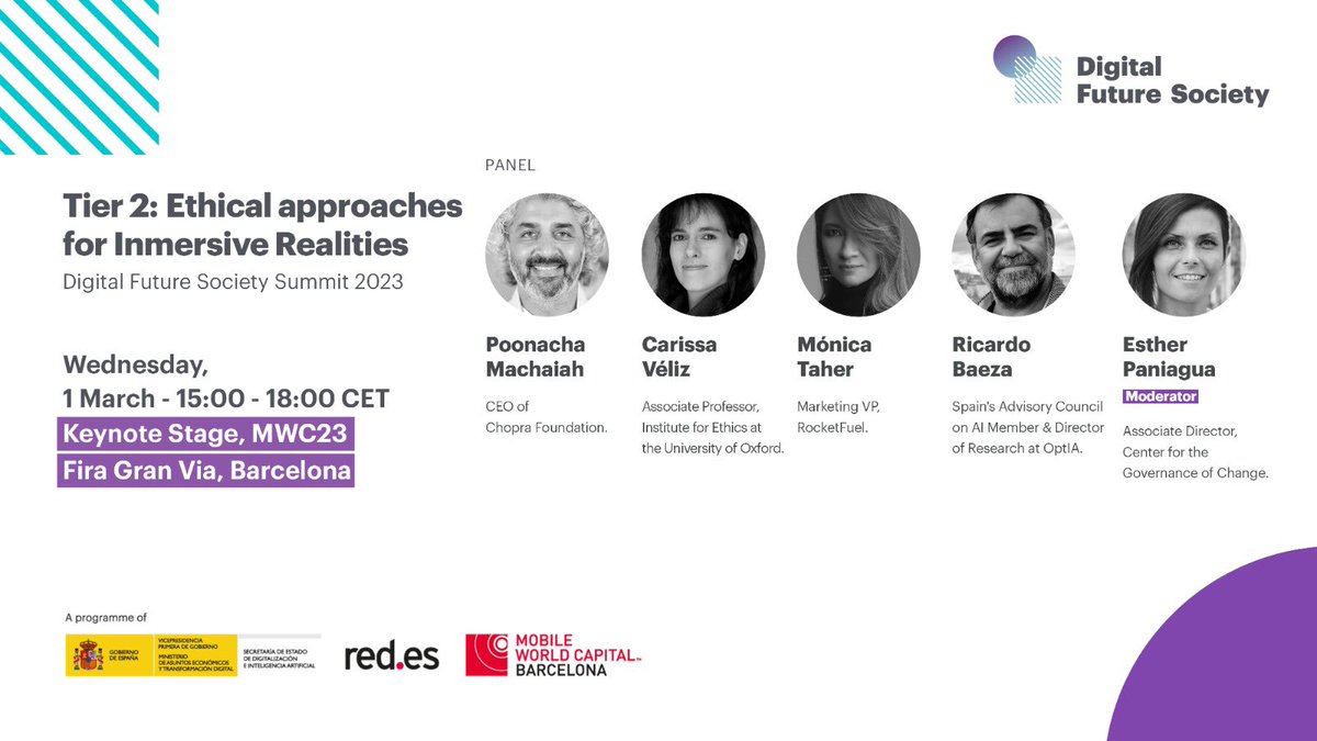 PilarConesa's tweet photo. 💡 How can we build a digital future based on human rights &amp; ethics? 

🎙️ Don't miss next Wednesday's #DFSSummit23 at #MWC23 — a conference that we at @Anteverti have had the pleasure of helping to curate for @MWCapital &amp; @SEDIAgob 👉🏽 https://t.co/BypXuw2tie

#Digitalization https://t.co/AEA8ryl5IL