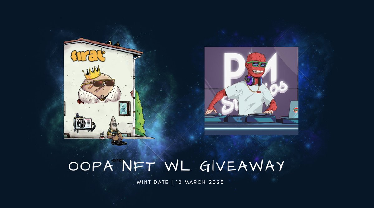 firatinsayfasi's tweet photo. Hey Fam!

We partnered with @oopa_nft  to gift WL spots for our 5 Twitter followers.

*Follow @firatinsayfasi &amp; @oopa_nft 

*ReTweet
*Like 
*Comment - Tag 3 friends !

We’ll announce the winners in 24Hours!
For more WL join our DC!👑
￼
Firat ❤️💙 https://t.co/gSYQ1soNNB