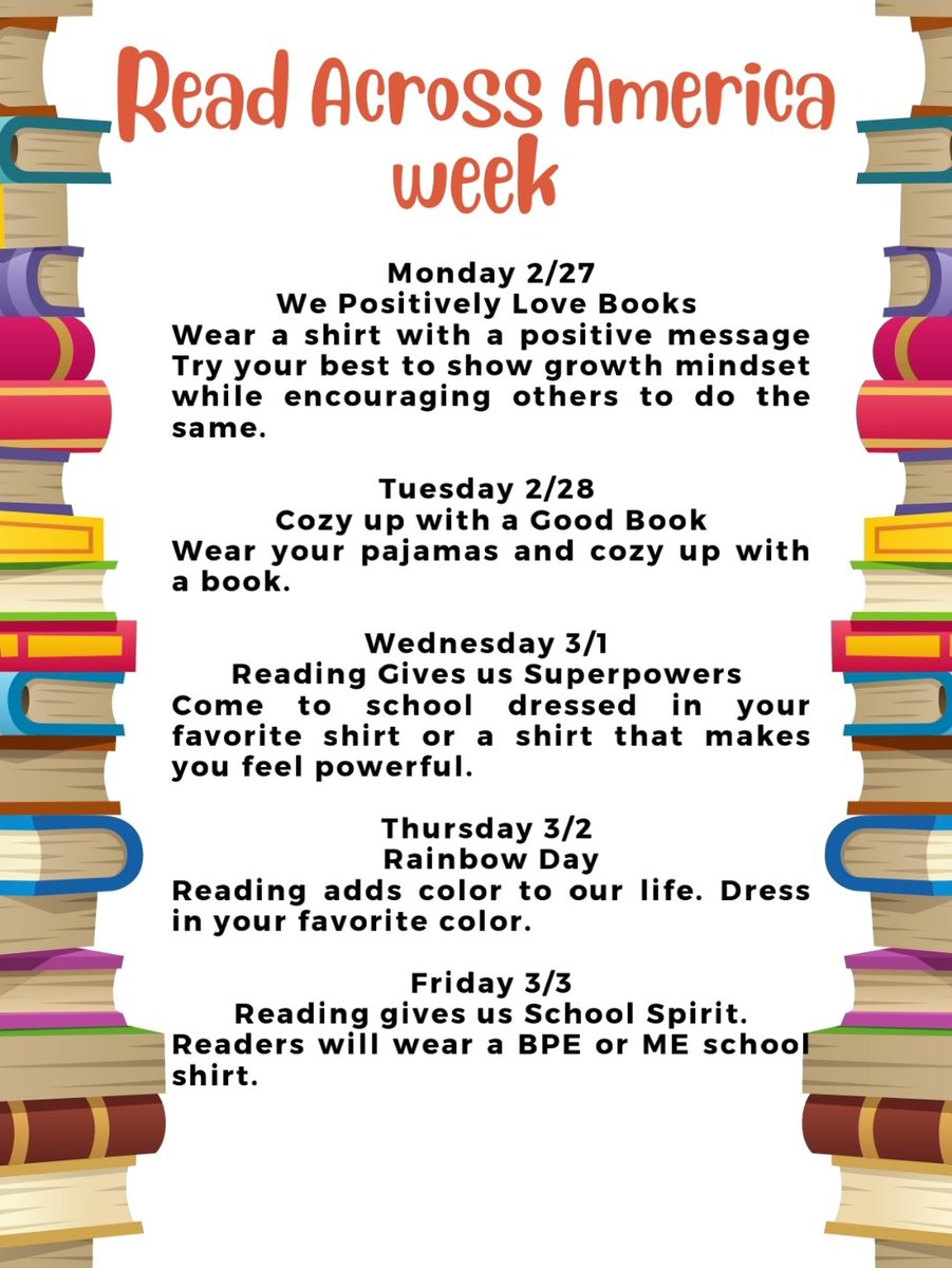 mellissasanchez's tweet photo. We positively love books! Celebrate Read Across America with us this week and let's show the world how much our @ME_Mustangs, @BPE_Broncos, and @LVE_Vikings love to read 📚 #TodayIsAGoodDayToRead #BeKind #MakeYourOwnSunshine @FBISD_Libraries https://t.co/tydiSV2naR