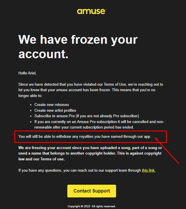 djlopetoms's tweet photo. I received this from an artist from his amuse account and I think it's the right thing to do if there is a problem with your personal account and you have royalties by LAW they have to pay you it's your job and the purchase of @DistroKid  and you don't want to pay me my royalties https://t.co/g8ojVQr5Zw