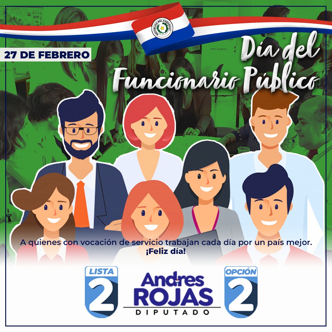 Feliz Día a todos los Funcionarios Públicos que con vocación contribuyen con el desarrollo de Nuestro País!!!