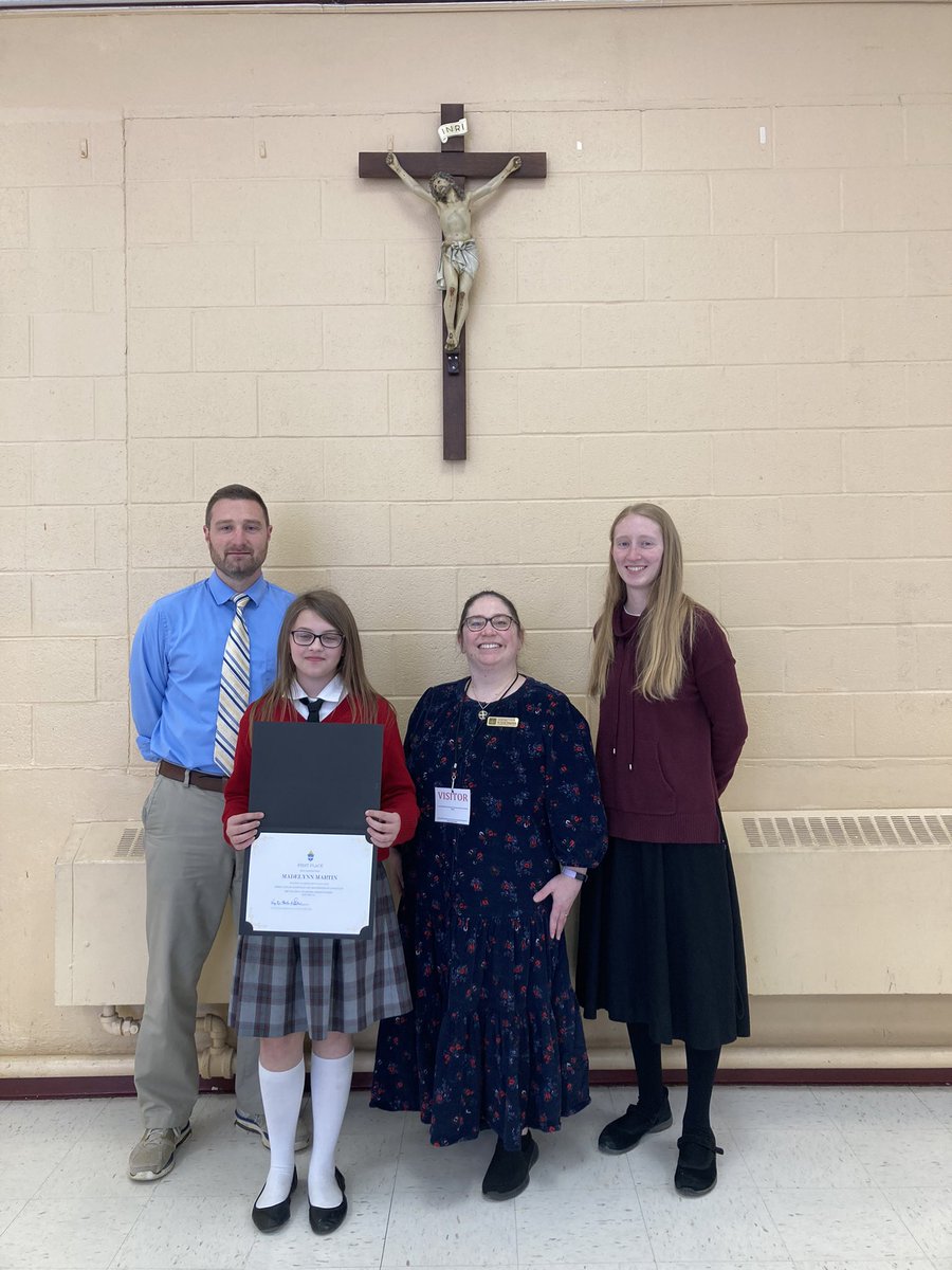 Congratulations to Madelynn Martin who came in first place in the Vocations Poster Contest!