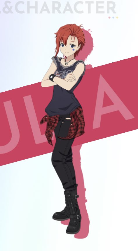 「ジュリア…!パンクみが増してる………アニメデザインの下半身しっかりしてる感じ好き」|藤咲@商業TL連載中のイラスト