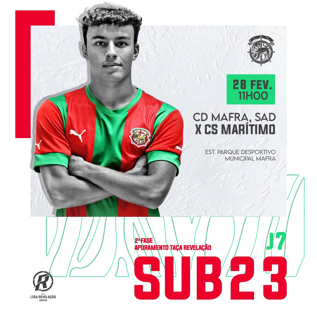 Amanhã é dia de jogo para os #Sub23CSM ⚽

🗣💪 Deixa a tua mensagem de apoio

#CSMaritimo #LigaRevelaçao #TaçaRevelaçao