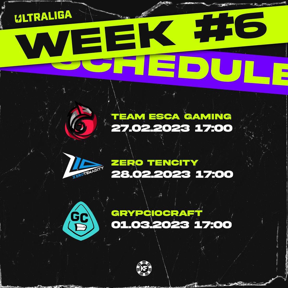 KomilandFriends's tweet photo. W tym tygodniu nie czekamy na nasze mecze!🥳

Poniedziałek - 17:00
Wtorek - 17:00
Środa - 17:00

Walka o playoffy trwa 💪

#KNFWIN #GOKNF #ultraliga https://t.co/HzLGgwjfhz