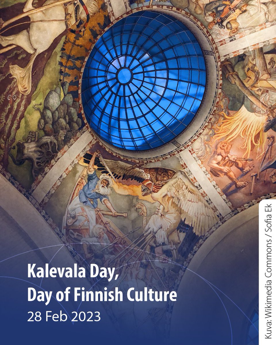 FinGovernment's tweet image. Happy Kalevala Day! 🇫🇮

Kalevala is one of the most significant works of Finnish literature and one of the great works of world literature.

Kalevala’s foreword was dated by Elias Lönnrot 28 February 1835. Day has been celebrated in different forms since the 19th century.
