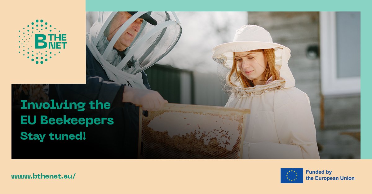 🤔 Would you like to know how #beekeepers will be involved in #BTHENET?
📃 #Surveys: to identify the most important practices for #beekeepers in the EU
🐝 #PracticeDevelopment: to know how these practices are implemented
🍯 #Training: to learn about #BestBeekeepingPractices