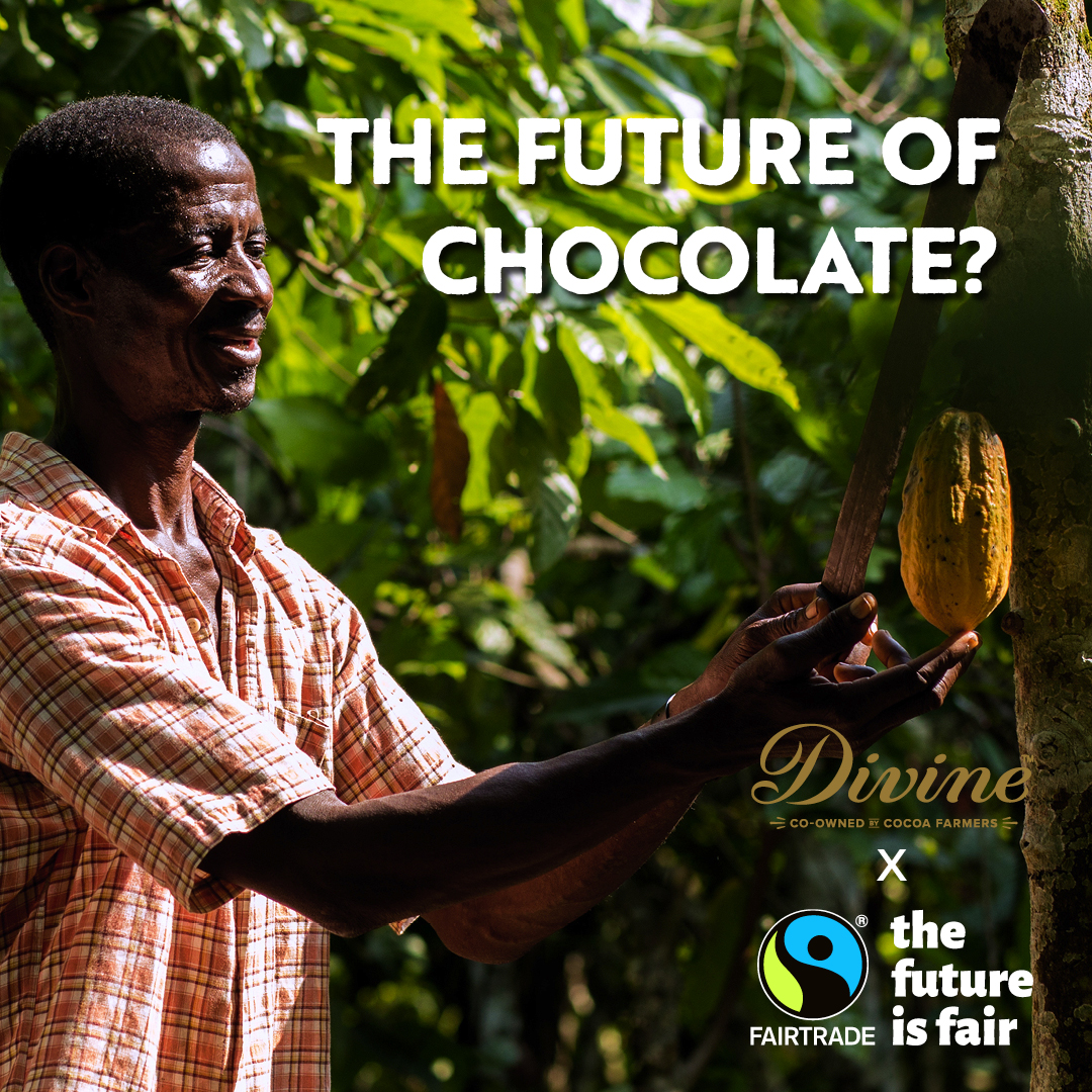 The future of foods we love – like chocolate, and livelihoods of farmers who grow cocoa are under threat as they face the worst effects of climate change. But your support for fairer prices will help farmers become more resilient. ow.ly/WXZ950N3w42 #Fairtradefortnight ❤️🌍