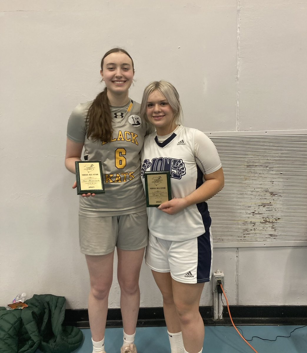Congratulations to 2022-2023 NBIAA All Stars Reegan Kerr and Addie Mombourquette who represented LHHS and FHS at yesterday’s NBIAA All Star game! <a href="/LHHSRoars/">LHHS STRONGSIDE</a> <a href="/athletics_lhhs/">LHHS ATHLETICS</a> @NBIAA_ASINB
