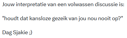 Het laatste woord tweet media