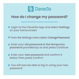 CleverDoGlobal's tweet photo. Here are some easy step-by-step instructions on how to change your password in the CleverDo App.
#CleverDo #CyberSecurity #MobileWallet #IBAN #Finance https://t.co/IA15Rx5OPn