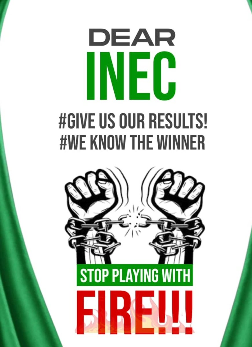 JayceeChimnedum's tweet photo. #NoBVASnoresult
#SOSREX
#Shareyourresult
We cannot keep quiet @inecnigeria
A new Nigeria is possible. https://t.co/dcZ0jw23Zk