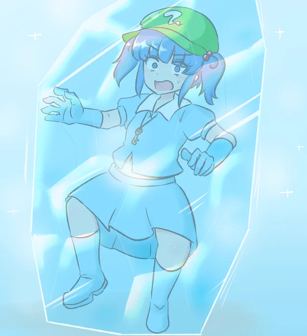 skebご依頼で描きました にとりちゃん 