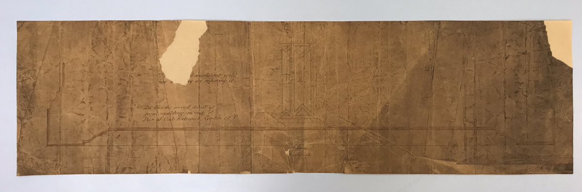 Before, during and after. Repair of a fragile, oil impregnated transparent paper. <a href="/HistEnvScot/">Historic Environment Scotland</a> #welovehistory #paperconservation #hesarchives