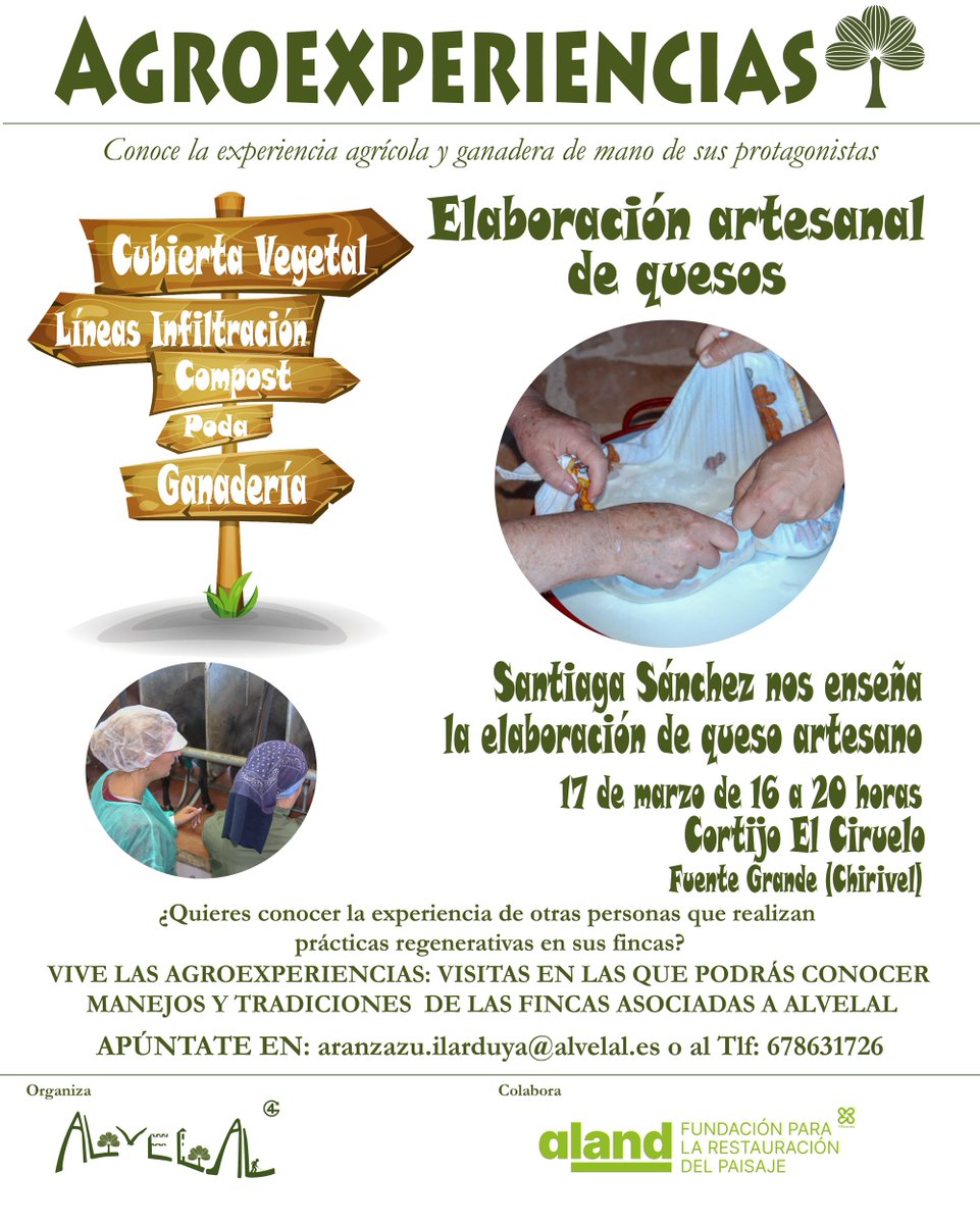 AlVelAl_4R's tweet photo. ¡Atención a todos los/as interesados/as en la agricultura y el mundo rural! Este mes, AlVelAl tiene preparadas dos actividades formativas imperdibles para ti. https://t.co/TCubLkv5PA