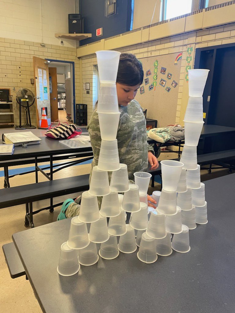 LastellaStacey's tweet photo. Who’s got the most creative tower @ymcaGMC YKids Harmony site @MTPSpride #STEAMchallenges https://t.co/5bkCAhk1r9