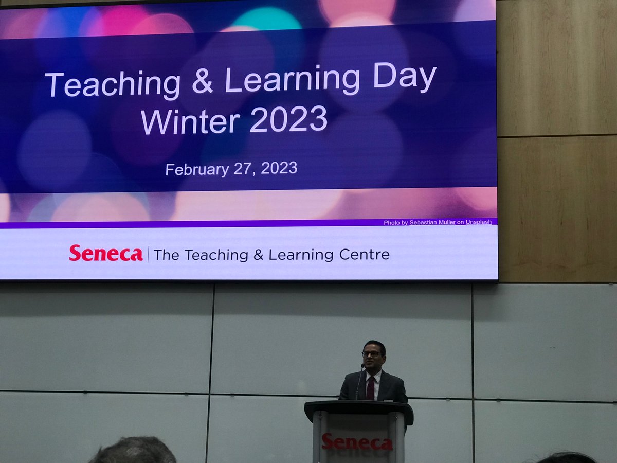 ashdpatel's tweet photo. @SenecaCollege @SenecaBusiness great start to T&amp;L day 2023 with great intro by Radha Krishnan. https://t.co/2oJmnOAmGD