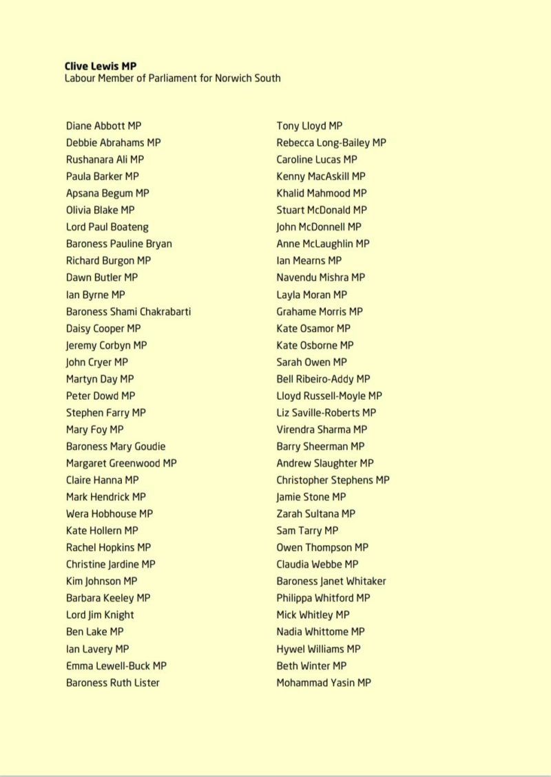 This 👇

These are the Labour MPs who signed the letter to stop criminals being deported. 

You know the rest.

Imagine this lot running the country 🤔