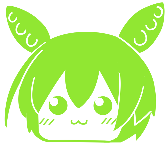 ずんだもんアイコン素材今一だったんでリメイク! 