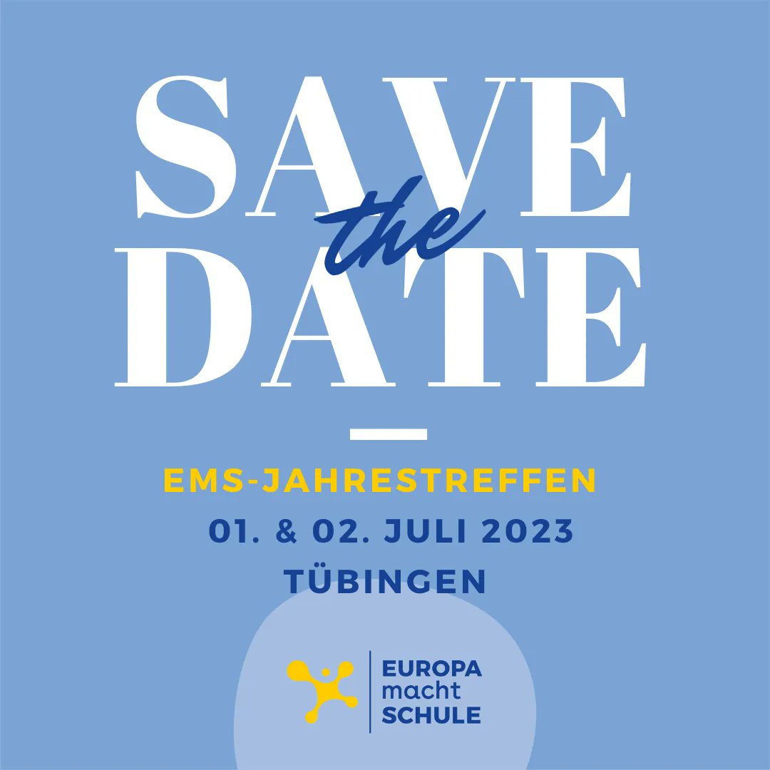 📆 Save the Date 📆 Wir haben ein Datum und eine Location für unser großes Jahrestreffen 2023: Am 01. &amp; 02. Juli 2023 geht es für alle interessierten Standortteams, Vereins- und AG-Mitglieder und Alumni in das schöne Tübingen. Weitere Infos folgen bald 😊 
<a href="/Erasmus_DAAD/">NA DAAD 🇪🇺</a>