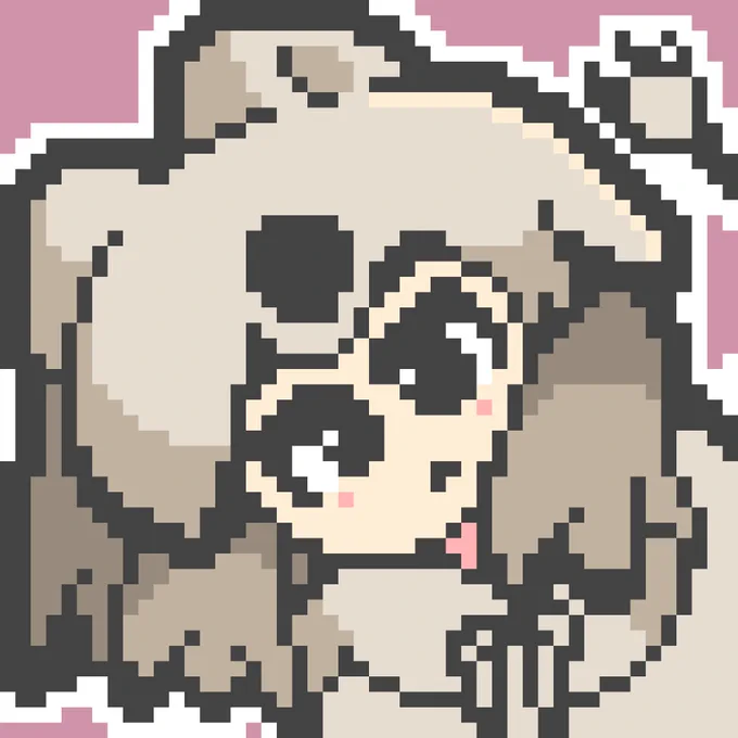 ウサコの配信見ながらホッキョクグマのドット絵描いたてワケ 
