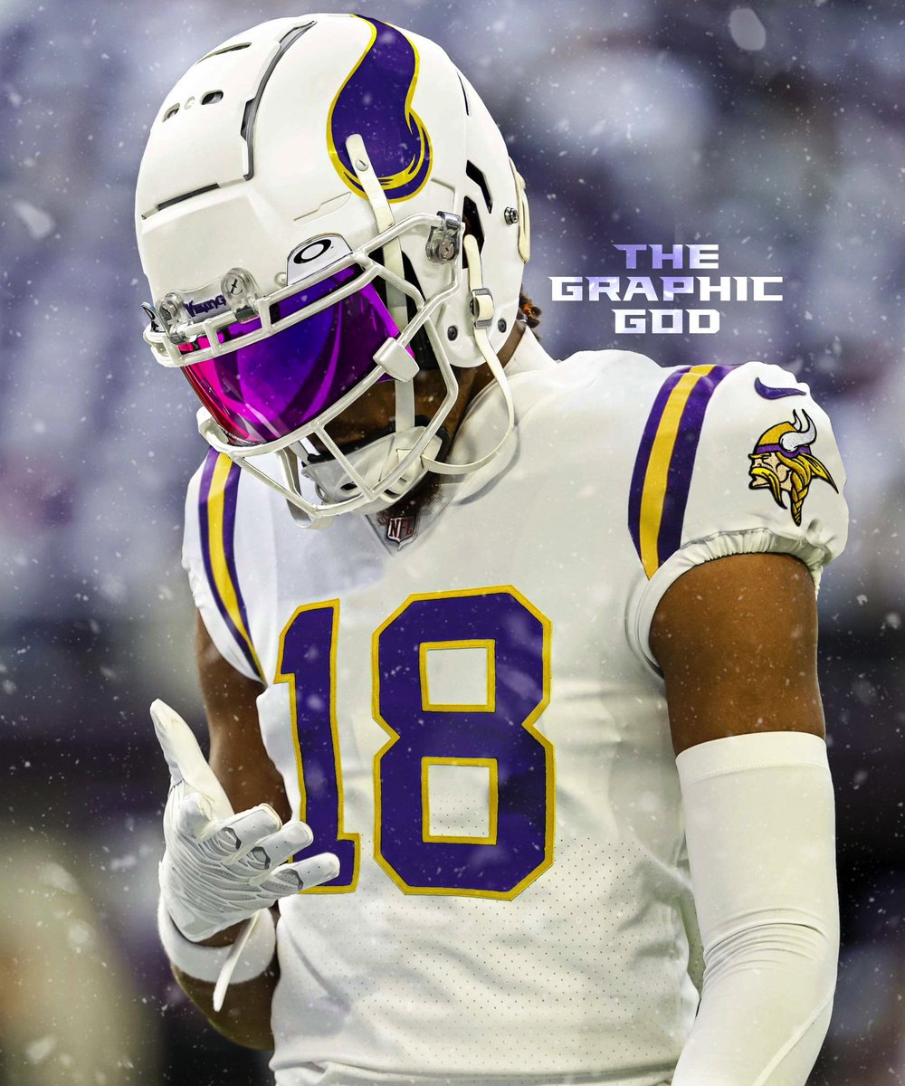 Thoughts on this #Vikings Iced-Out Throwback look? ❄️ 
-
#SKOL #NFL #NFLTwitter