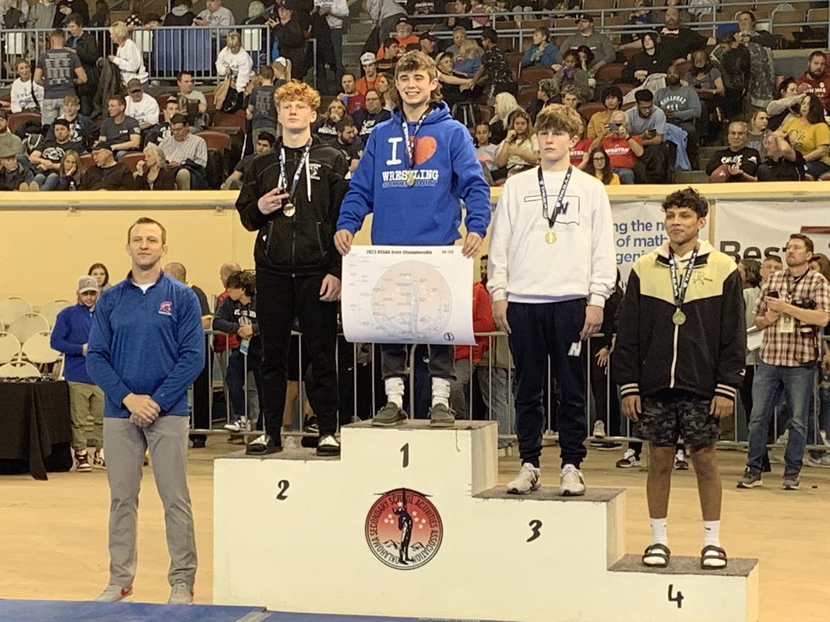 Congratulations State Runner up 138lbs Cash Holman.