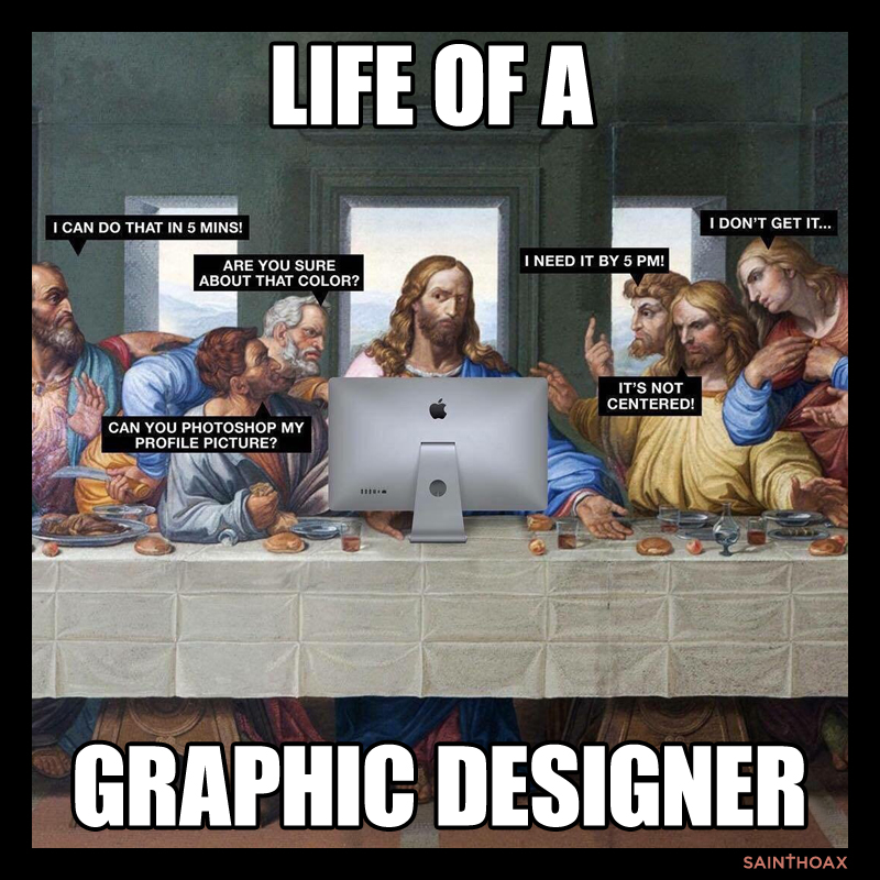Oh ! Enough 😓 😄

#designmeme #graphicdesigner