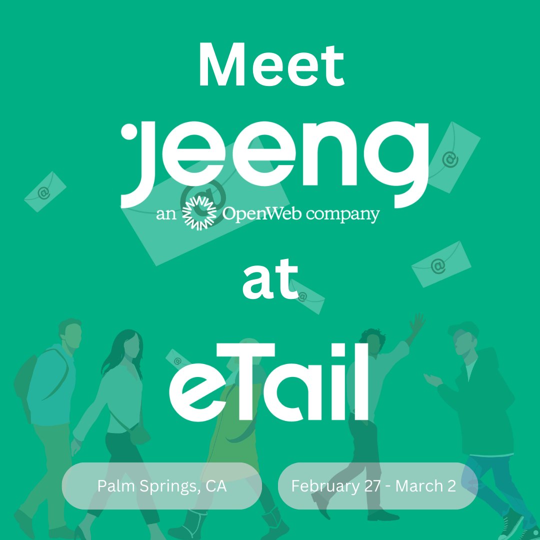 Heading to eTail West 2023? Make sure to look for the Jeeng team to chat!

#etailwest #etail #etail23