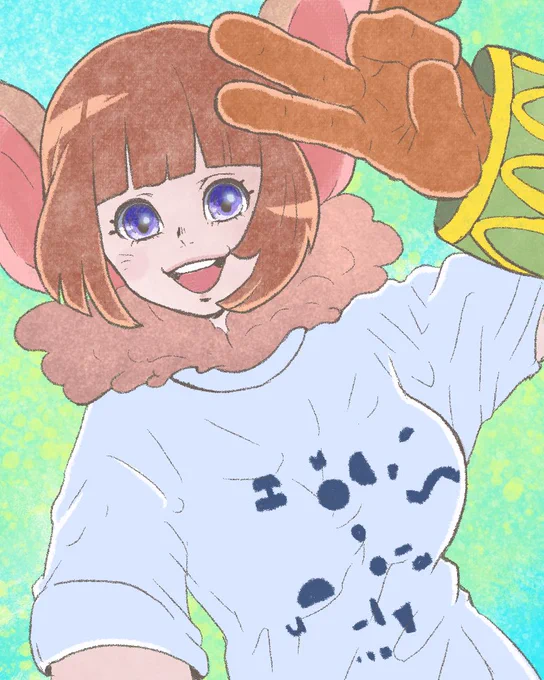 いまさらながらクロノクロスライブTシャツゲットしたからジャネスたんに着せてみた。かわいい! 