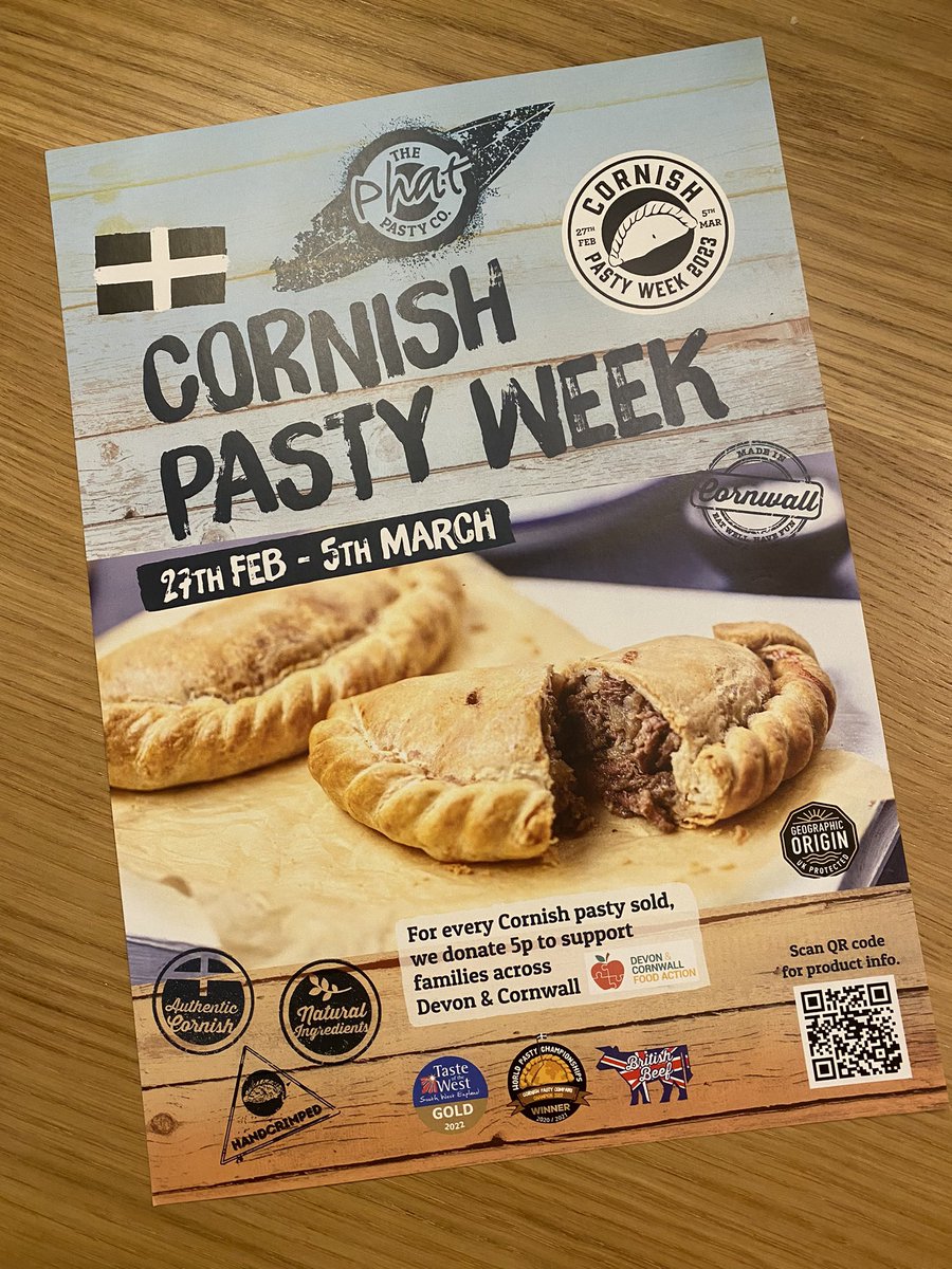It’s Cornish Pasty Week!#cornishpastyweek #bidfood #creedfoodservice #savonafoods #costco #phatathome #sjbfoods #devonandcornwallfoodaction