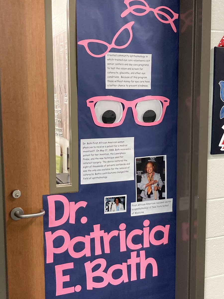 KTES classes celebrated Black History Month by decorating doors with facts about African Americans inventors who have made an impact on our history and culture.