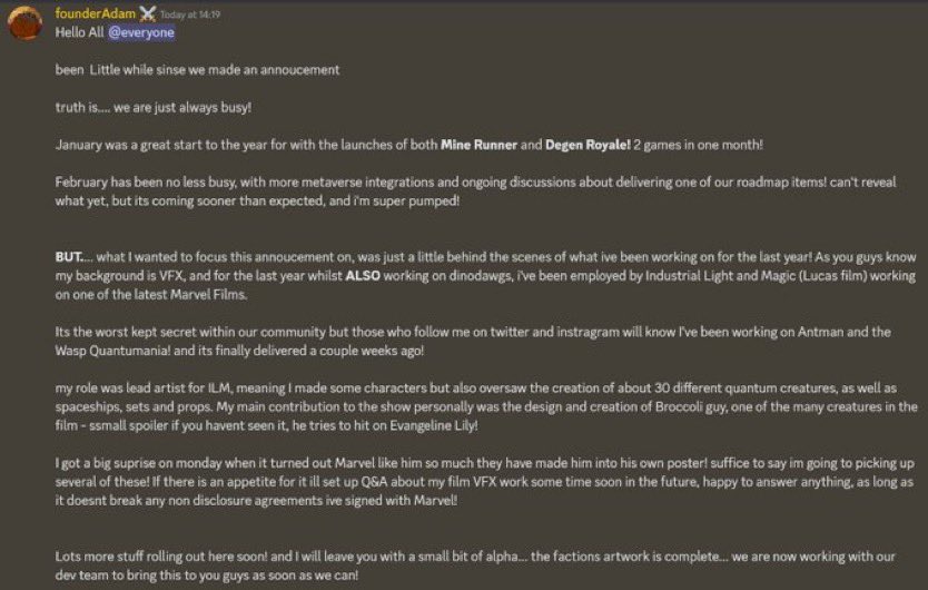 Wow! Check out our artist and founder @DewhirstAdam latest work on the new Marvel Antman movie! 🔥