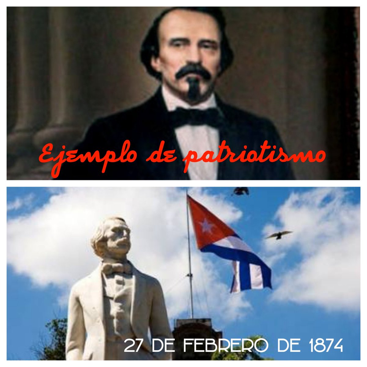 #CubaViveEnSuHistoria  🇨🇺#CarlosManueldeCéspedes Símbolo del alma cubana. El #PadredelaPatria estará #SiempreEntreNosotros por su ímpetu, valentía y principios. #SomosContinuidad <a href="/CubaMined/">MINED</a> <a href="/SaerySerrano/">Saery Serrano</a> <a href="/Y67Yanira/">Yanira Gómez Delgado</a> <a href="/Yamilet50088609/">Yamilet Herrera</a>  <a href="/FarinaEstevez/">Yoandry Fariña Estévez</a> <a href="/VcProvincial/">Comunicadora Institucional de Educaciòn VC🇨🇺</a> <a href="/elsa_ena/">Ena Elsa Velázquez Cobiella</a>