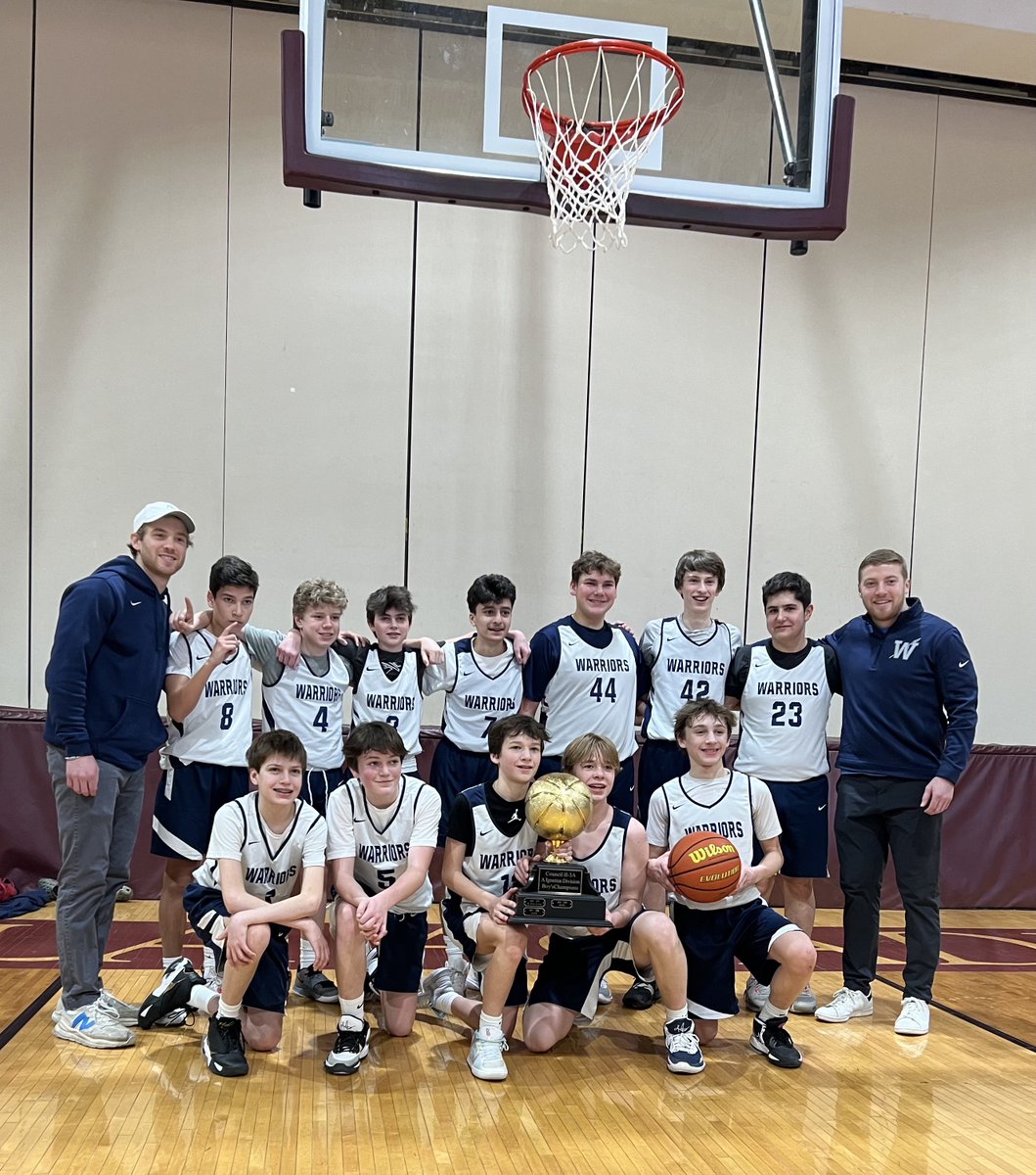 OLPHWarriors's tweet photo. πCONGRATULATIONS to our 8th
Grade Boys' White Basketball team on winning the
Ignatius Division CHAMPIONSHIP yesterday against
FHC! πGO WARRIORS! They were coached by 7th
grade teacher and OLPH alum, Owen Boyle and his
brother, Quinn ... also an OLPH Alum! #OLPHStrong https://t.co/C7fz3XrgIL