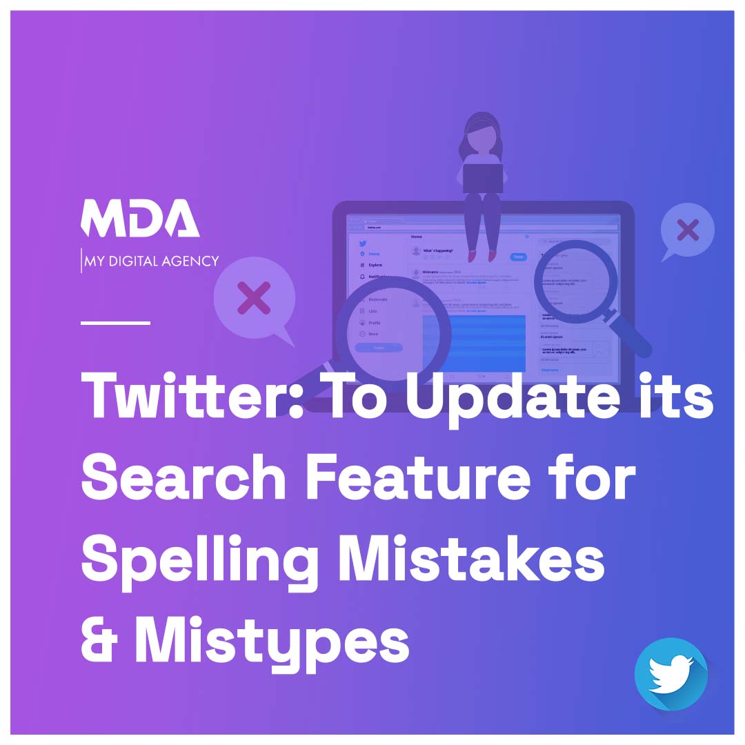 MyDigiAgency's tweet photo. Twitter has announced its plan to update its search feature to allow for spelling mistakes and mistypes. The new update is expected to launch soon and it promises to offer a better overall user experience on Twitter.

#mydigitalagency #twitter #twitterupdate #twitterfeatures https://t.co/z1RSs46DNf