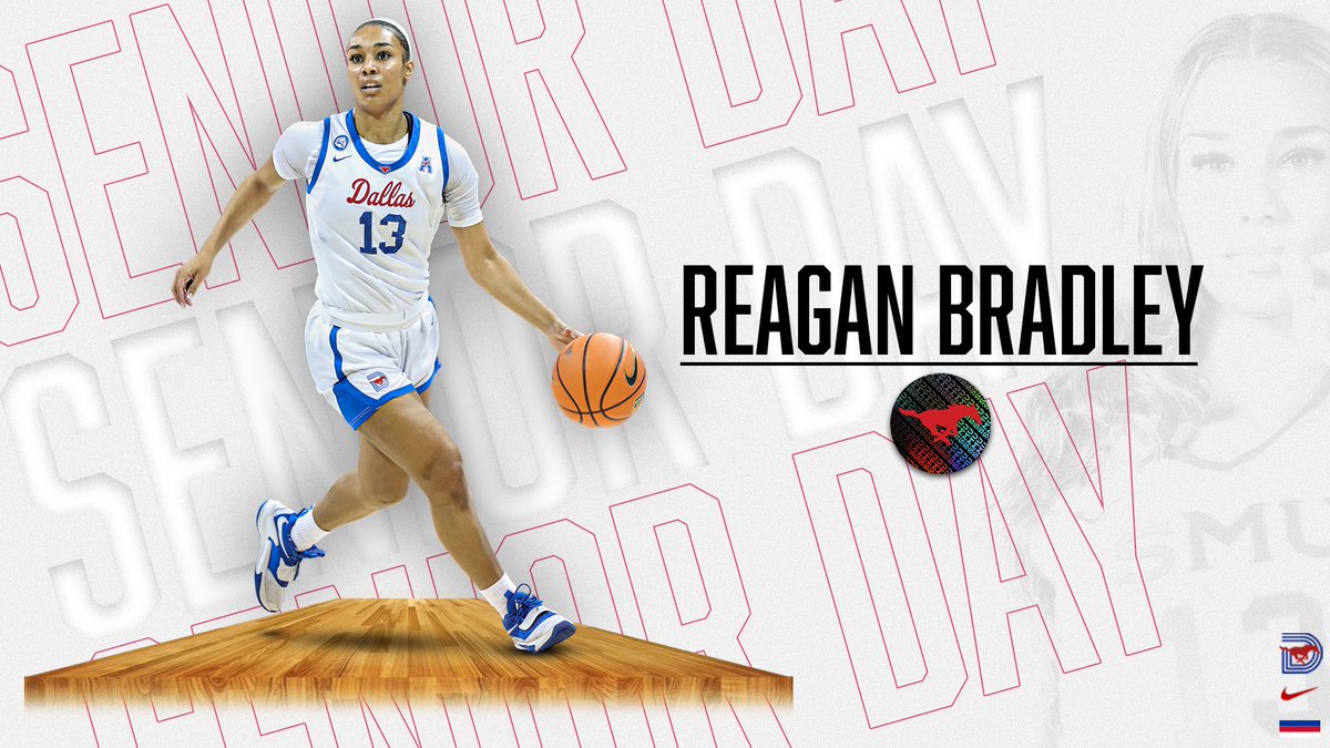 SMUWBB's tweet image. #SeniorSpotlight @reaganebradley has showed leadership and passion for the game throughout her playing years at SMU. We will miss her smile and clutch 3’s that she has made. Happy Senior Day, Reagan! Forever a Mustang! #PonyUp