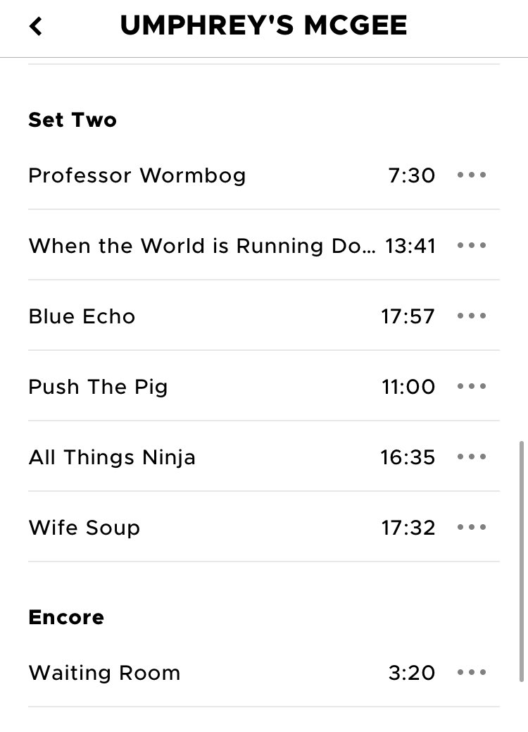 UMfacts's tweet photo. Off to a terrific start w/2nd installment of monthly archival releases on the *25th* (hat tip @Soundcaresser)
4th & last night of my fave run of 2004 feat. budding bromance b/w @umphreysmcgee & @Joshua_Redman. Check out FF & all of set 2, esp. Blue Echo
https://t.co/6B9MFFS0iT https://t.co/mIX8SSvKoH