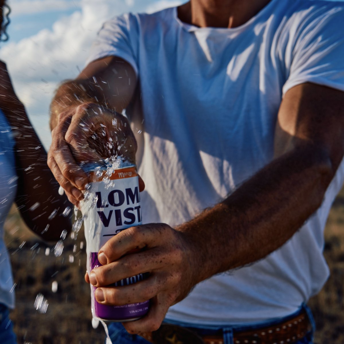 Dont be shy - Crack open a can of Loma Vista Tequila Soda and see what true refreshment tastes like.  #LomaVistaTequilaSoda #Drinkitin #happyhour #tequilasoda #tequila #can #crackone