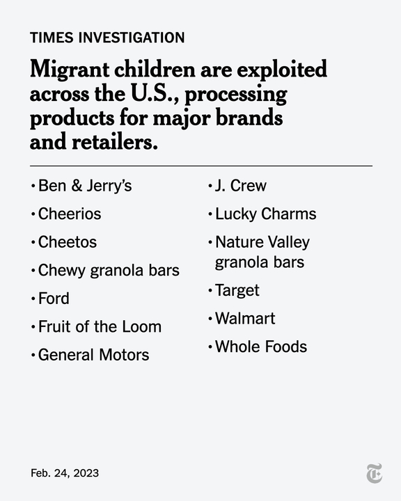 I spent the last year talking to children who live with distant relatives or strangers and work illegal jobs. These are 12 and 13-year-olds who pay rent, take on overtime, and rarely get a weekend off. They’re part of a shadow work force that has exploded since the pandemic.