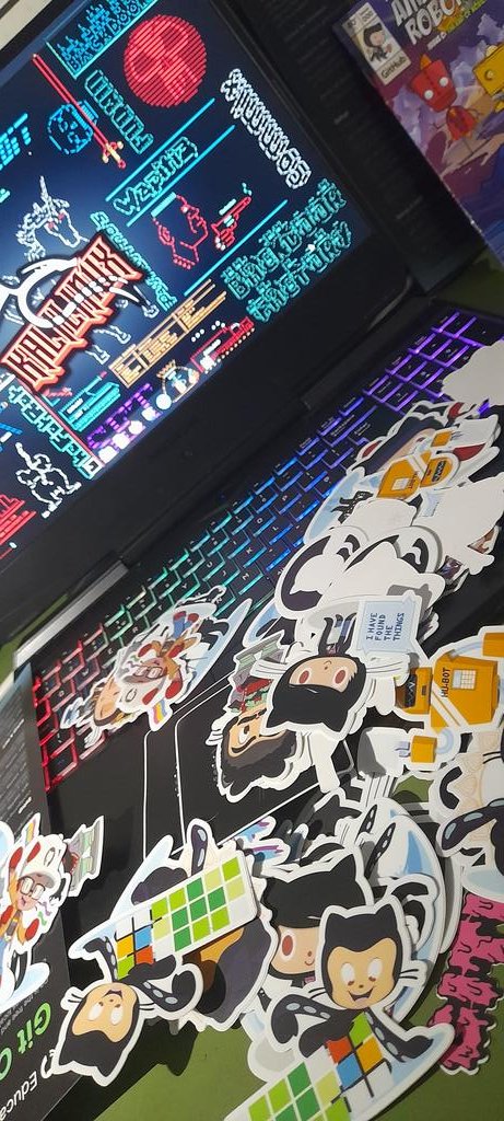 thatstraw's tweet photo. Got a bunch of github stickers from @ZimDevelopers at #ZimDevFest23. I don't know where I'm going to put them all๐๐
Thanks to @blessing_mufaro. https://t.co/fAapB5yVNi