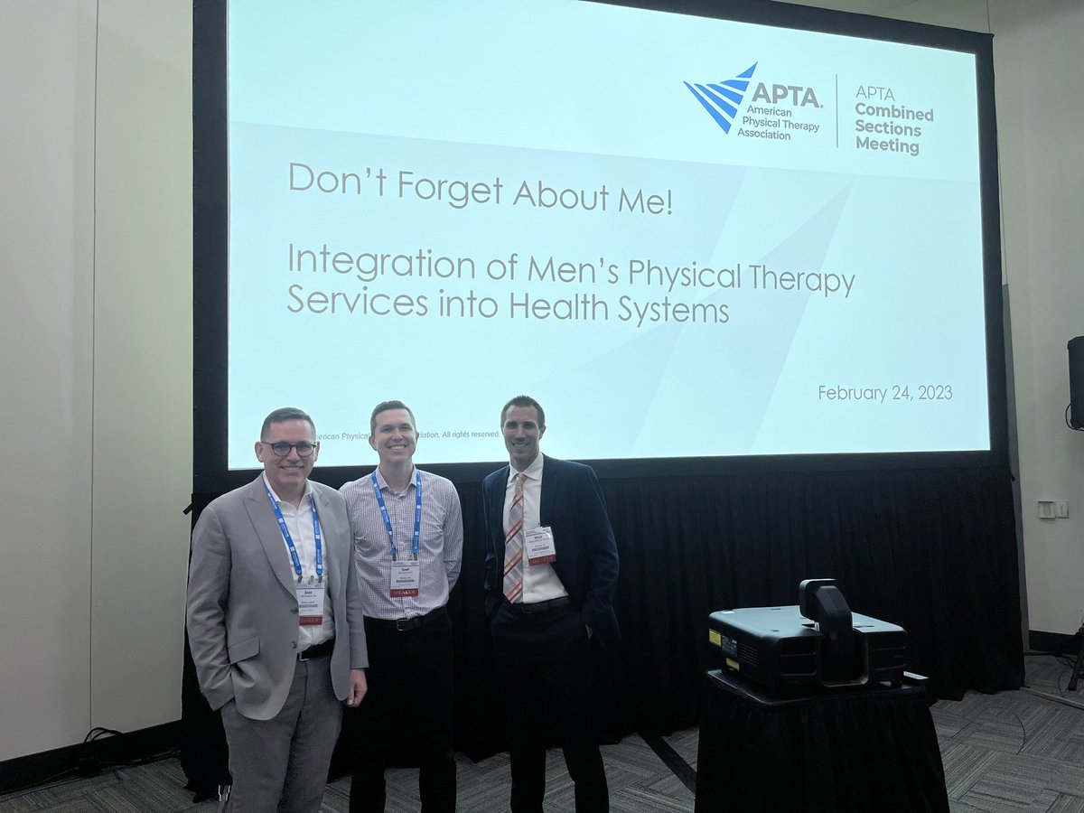 Thankful for the chance to present with ⁦<a href="/ScottBrownPT/">Scott Brown</a>⁩ and ⁦<a href="/SeanMungovan/">Sean Mungovan</a>⁩ and for all those who attended our #csm #pelvic health presentation!