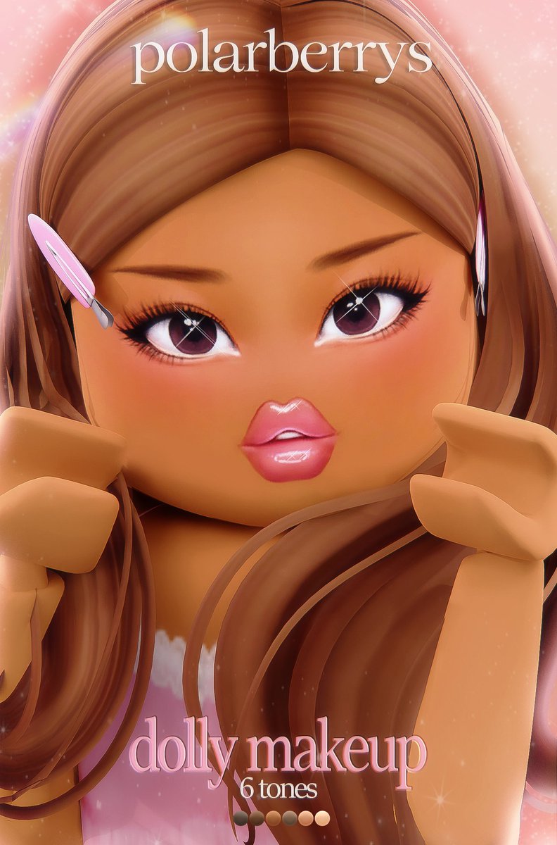 polar on X: Soft Dewy Doll Makeup out now! 🧼🫧 -- comes in 6 skin tones  on sale now @ polarberrys! shop in replies 🧸 -- #RobloxUGC #RobloxDev # Roblox  / X