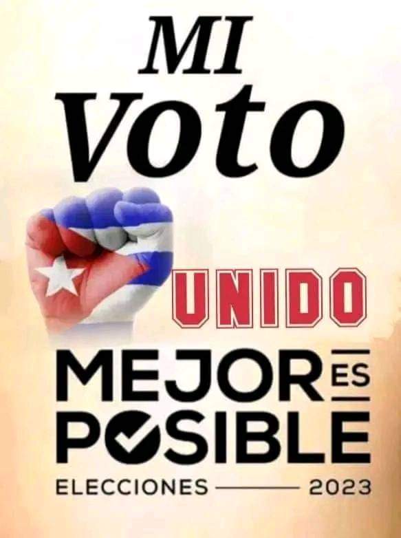 Vamos a votar el 26 de marzo por nuestros Delegados a la ANPP y lo haremos por Cuba🇨🇺, por la Revolución y por nuestro Socialismo.
#MejorEsPosible 
<a href="/AsambleaCuba/">Asamblea Nacional Cuba</a> 
<a href="/PartidoPCC/">Partido Comunista de Cuba</a> 
<a href="/UlisesGuilarte/">Ulises Guilarte de Nacimiento</a> 
<a href="/AbelPrieto11/">Abel Prieto</a> 
<a href="/YamileRamosCord/">Yamilé Ramos Cordero</a>